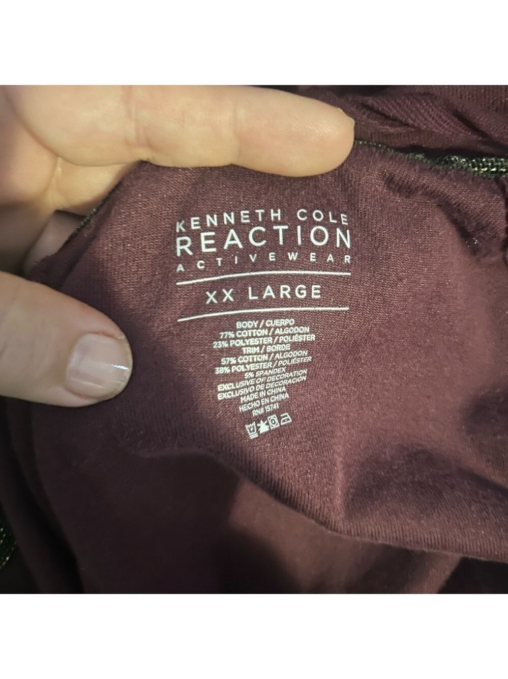 Kenneth Cole Reaction Velvet Hooded hoodie - Picture 4 of 4